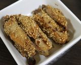 ゴマまみれ☆手羽元オーブン焼き作り方6写真
