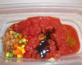 レンジで❀キーマカレーのランチプレート作り方1写真