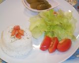 レンジで❀キーマカレーのランチプレート作り方2写真