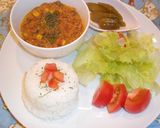レンジで❀キーマカレーのランチプレート作り方5写真