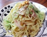 アボカドとベーコンの濃厚クリームパスタ♪作り方9写真