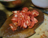 旬のトマトを使った水煮の瓶詰作り方3写真