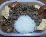 キャラ弁「モンチッチ」作り方3写真