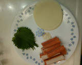 かに風味かまぼこと大葉のつつみ揚げ作り方1写真