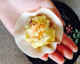 ✿さつまいもとコーンの揚げ焼き餃子✿作り方5写真