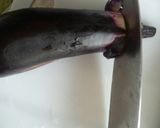 丸ごとナスの揚げ浸し(めんつゆ)作り方1写真