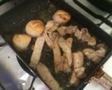 ホタテと豚肉のバター醤油炒め作り方4写真