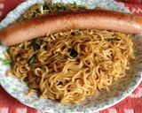 昔ながらのソーセージ焼きそば作り方2写真
