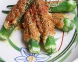 簡単♡オクラのカレーマヨ焼き作り方4写真