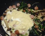 余ったホワイトソースで☆クリームパスタ作り方4写真