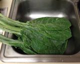 カラードグリーンの芯炒め。アメリカ発♪作り方1写真