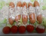 ウインナーのピリ辛ごまドレッシングかけ作り方7写真