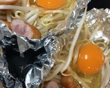 ◎簡単◎卵ともやしのホイル包み蒸し作り方2写真