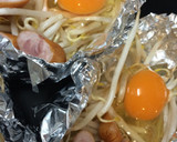 ◎簡単◎卵ともやしのホイル包み蒸し作り方2写真