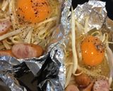 ◎簡単◎卵ともやしのホイル包み蒸し作り方3写真