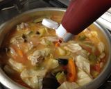 季節の野菜とトマトのとろける酒粕スープ作り方10写真