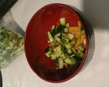 ぱぱっと冷や味噌汁(きゅうりとみょうが)作り方2写真
