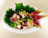 胡麻和え(たこ,きゅうり).純米酒作り方18写真