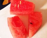 スイカのカキ氷作り方1写真