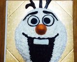 オラフ☆立体キャラケーキ作り方13写真