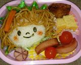 パスタの日のキャラ弁☆作り方4写真