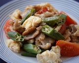 とろけるナスとパプリカの甘酢炒め作り方10写真