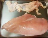 卵使いませんえん♪鶏胸肉の梅しそフライ作り方2写真