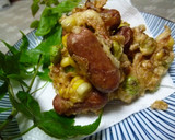 ウイニーととうもろこしのかき揚げ作り方5写真
