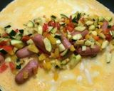 ウィニー＆野菜入り納豆チーズオムレツ作り方6写真