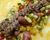 ウィニー＆野菜入り納豆チーズオムレツ作り方7写真