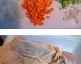 超こんがり♡ネギと鶏モモのトマトスープ！作り方1写真
