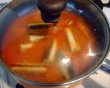 超こんがり♡ネギと鶏モモのトマトスープ！作り方8写真
