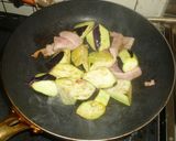 パハのナスとピーマンの焼き肉たれ炒め作り方3写真