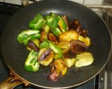 パハのナスとピーマンの焼き肉たれ炒め作り方5写真