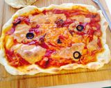 ピッツァ アンチョビ×キノコ作り方8写真