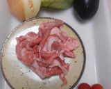 豚小間切肉と茄子の豚茄子丼作り方1写真
