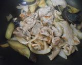 豚小間切肉と茄子の豚茄子丼作り方11写真
