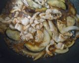 豚小間切肉と茄子の豚茄子丼作り方13写真