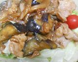 豚小間切肉と茄子の豚茄子丼作り方15写真