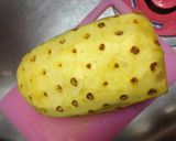 ☆意外と簡単!パイナップルのむき方☆作り方1写真