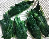 小松菜で同時に肉巻き、和え物しちゃいます作り方10写真