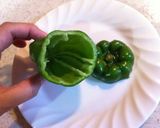 丸ごとピーマンの肉詰めトマト煮作り方1写真
