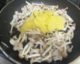 ジャガイモとキノコの醤油バター炒め作り方4写真