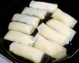 鶏むね肉とナスの春巻き作り方6写真