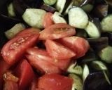 *夏野菜と柔らかササミの爽やか生姜炒め*作り方6写真
