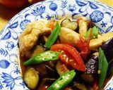 *夏野菜と柔らかササミの爽やか生姜炒め*作り方8写真