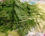 水菜大量消費に！水菜と豚肉の蒸し煮作り方2写真