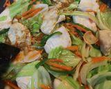 鶏むね肉と野菜山もりニンニクマヨ味噌炒め作り方7写真