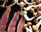 しめじとチキンの和風パスタ作り方1写真