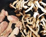 しめじとチキンの和風パスタ作り方2写真